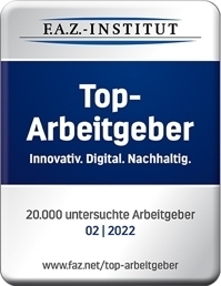 Top Employer – Innovative. Digital. Sustainable 2022 by F.A.Z.-Institut